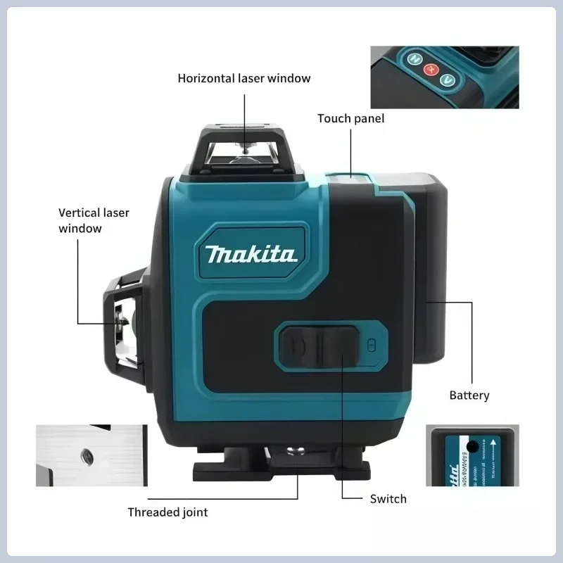 5.0Ah Max Makita 40V Battery M - đánh giá và giá Laser Level 16 Lines 4D Green