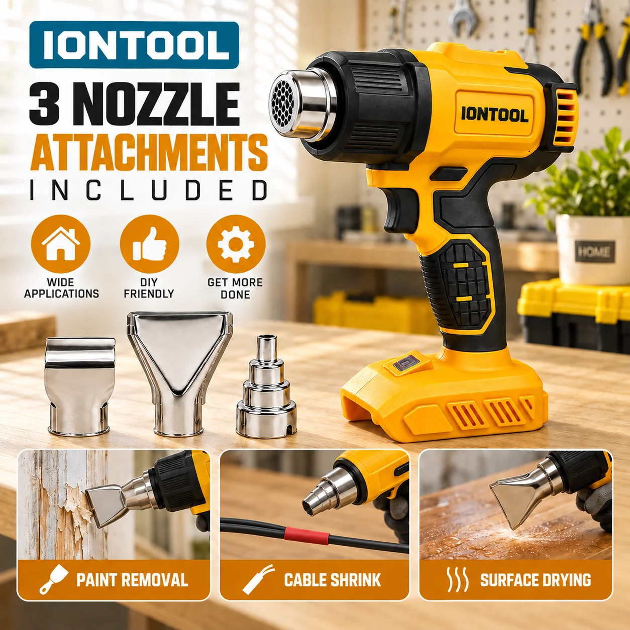 IONTOOL Brushless Cordless Hea - đánh giá và giá Cordless Heat Gun For Shrink Tubing